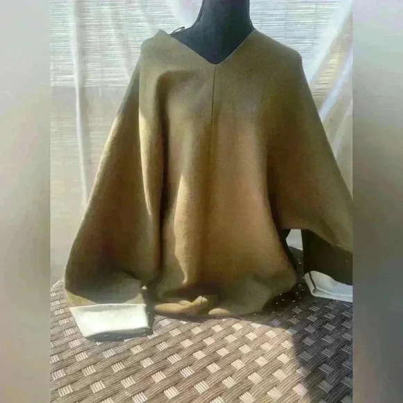 Zara Heavyweight Jersey Poncho Oversized Sz Small - Picture 5 of 5